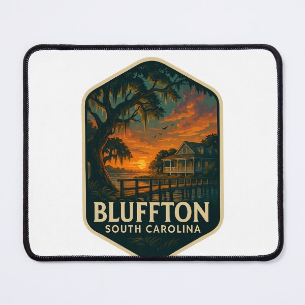 Item preview, Bluffton South Carolina Cottage and Marsh at Sunset designed and sold by Places On Earth.