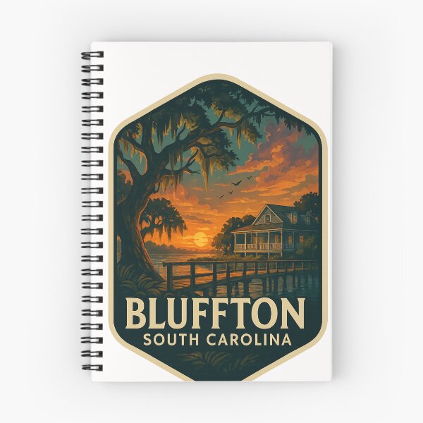 Item preview, Bluffton South Carolina Cottage and Marsh at Sunset designed and sold by Places On Earth.