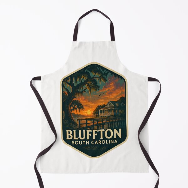 Item preview, Bluffton South Carolina Cottage and Marsh at Sunset designed and sold by Places On Earth.
