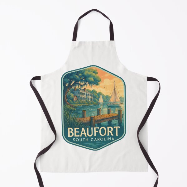 Item preview, Historic Waterfront with Sailboats and Southern Homes, Beaufort South Carolina designed and sold by Places On Earth.