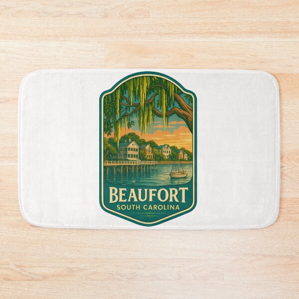 Item preview, Sunset over Waterfront and Antebellum Homes, Beaufort South Carolina designed and sold by Places On Earth.