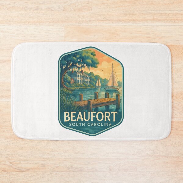 Item preview, Historic Waterfront with Sailboats and Southern Homes, Beaufort South Carolina designed and sold by Places On Earth.