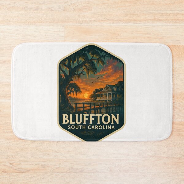 Item preview, Bluffton South Carolina Cottage and Marsh at Sunset designed and sold by Places On Earth.