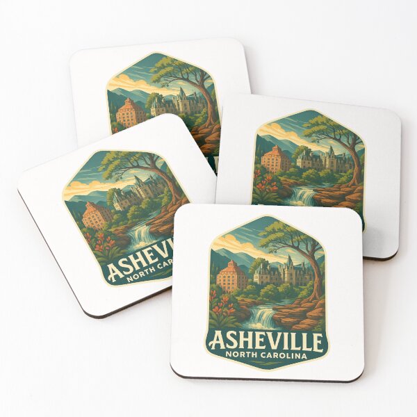 Item preview, Biltmore Estate and Mountains, Asheville North Carolina Waterfall View designed and sold by Places On Earth.
