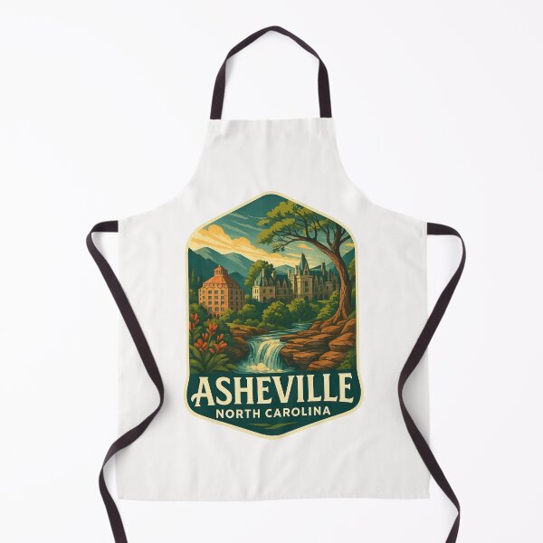 Item preview, Biltmore Estate and Mountains, Asheville North Carolina Waterfall View designed and sold by Places On Earth.