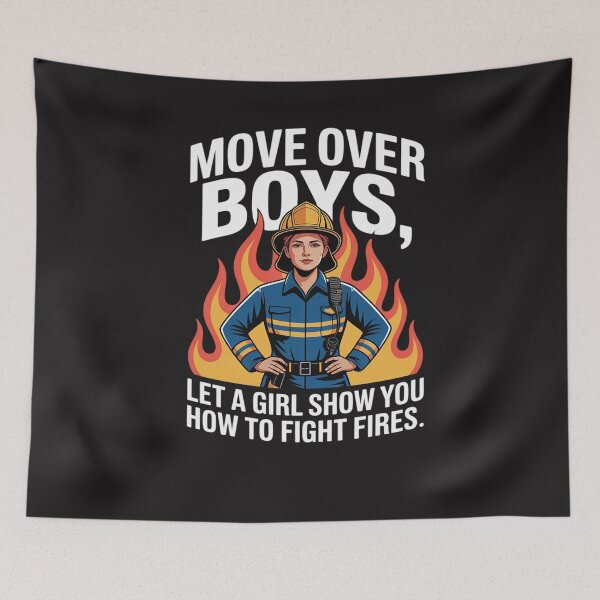 Item preview, Move Over Boys Firefighter Women Empowerment Strong designed and sold by Bstilablhot.