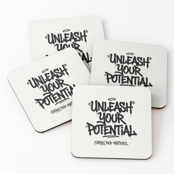 Item preview, Unleash Your Potential – Motivational Graffiti Quote in Urban Style designed and sold by SplashTastic.