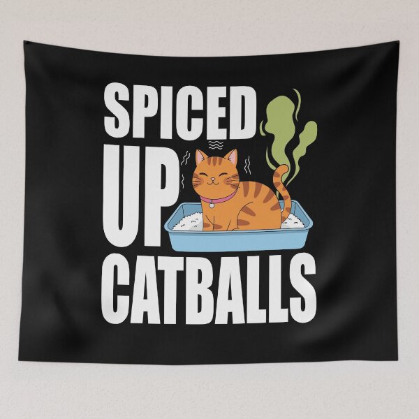 Item preview, SPICED UP CATBALLS litter box bit smelly cat lover cat owner kitten parents cat mom cat dad designed and sold by Jt41.