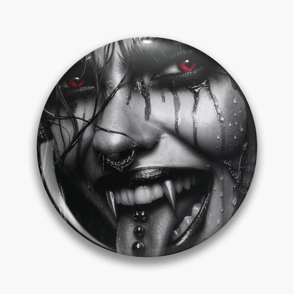 Item preview, Gothic Vampire Portrait with Crimson Eyes designed and sold by Insomnia Art Designs.