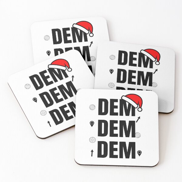 Item preview, DEM Christmas Geospatial Typography designed and sold by SpatialPost.