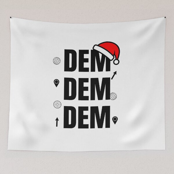 Item preview, DEM Christmas Geospatial Typography designed and sold by SpatialPost.