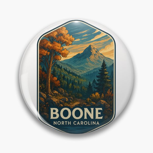 Item preview, Boone North Carolina Mountain Peaks and Forests in the High Country designed and sold by Places On Earth.