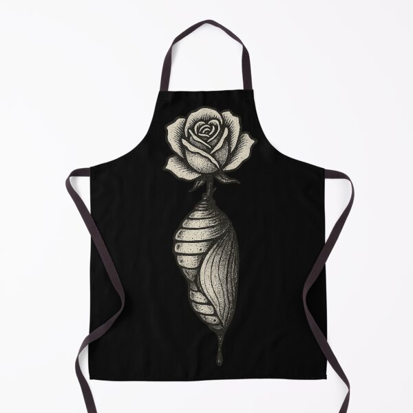 Item preview, Gothic Rose Cocoon Illustration – Dark Botanical Surreal Art designed and sold by Mouraludia.