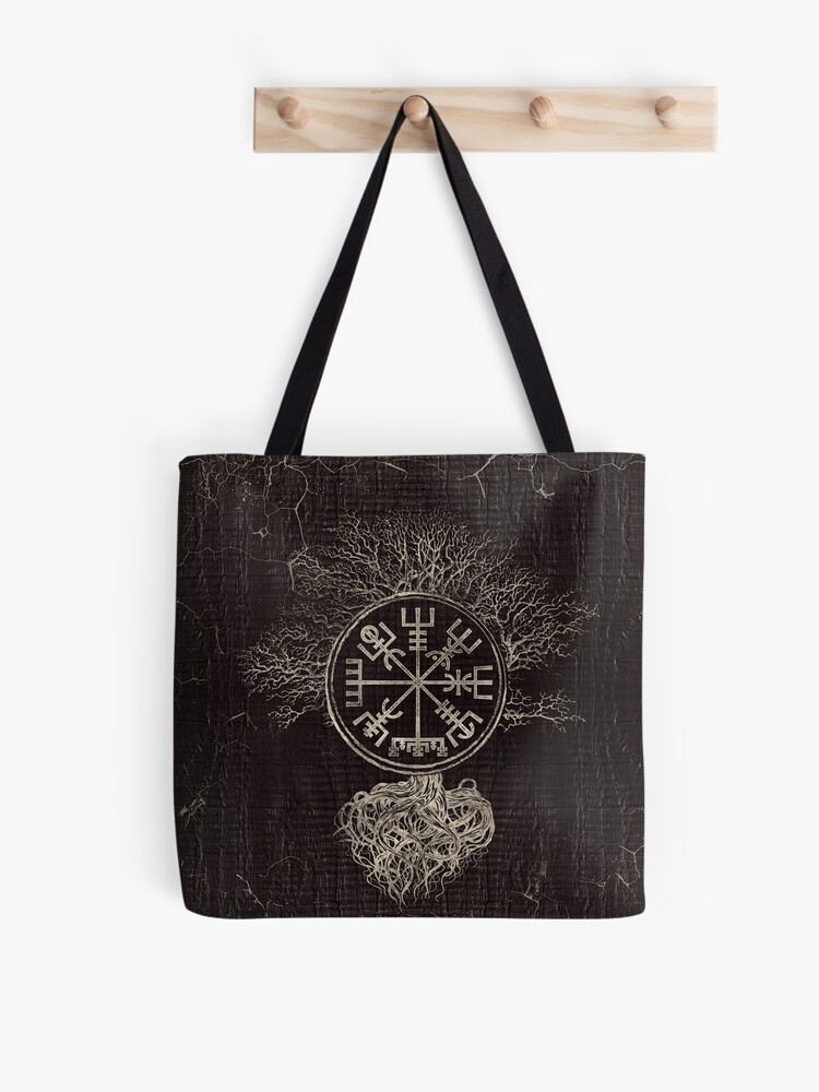 Vegvisir and Tree of life -Yggdrasil  Tote Bag for Sale by Nartissima