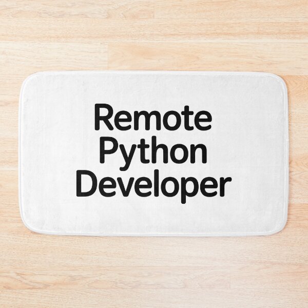 Item preview, Remote Python Developer Minimalist Programmer Shirt designed and sold by Viktorio Art Shop.