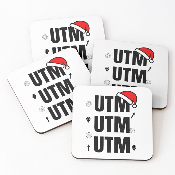 Item preview, UTM Christmas Geospatial Typography designed and sold by SpatialPost.