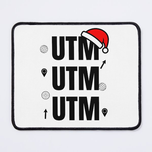 Item preview, UTM Christmas Geospatial Typography designed and sold by SpatialPost.