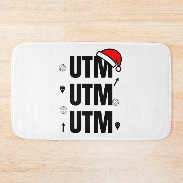 Item preview, UTM Christmas Geospatial Typography designed and sold by SpatialPost.