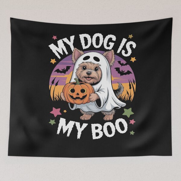 Item preview, My Dog Is My Boo Halloween Ghost Dog designed and sold by Bstilablhot.