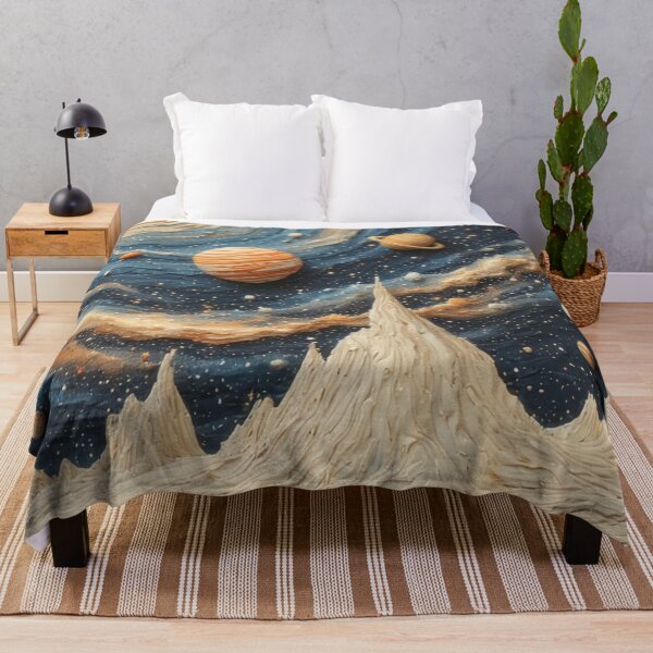 Artikelvorschau, Fantasievolle Planetenlandschaft in Ölpastell-Technik entworfen und verkauft von Mianku | Für das Leben.