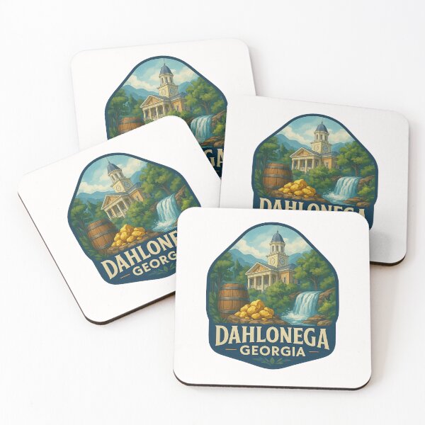 Item preview, Dahlonega Georgia Courthouse with Gold and Waterfall designed and sold by Places On Earth.