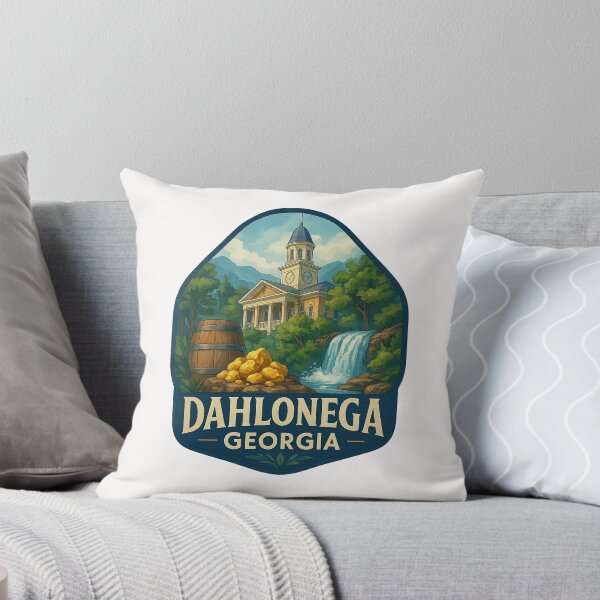 Item preview, Dahlonega Georgia Courthouse with Gold and Waterfall designed and sold by Places On Earth.