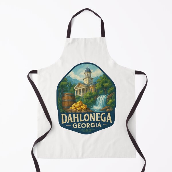 Item preview, Dahlonega Georgia Courthouse with Gold and Waterfall designed and sold by Places On Earth.