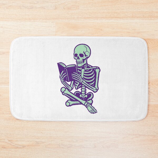 Item preview, Skeleton Reading Book Cute Spooky Nerd Illustration designed and sold by Horrify.