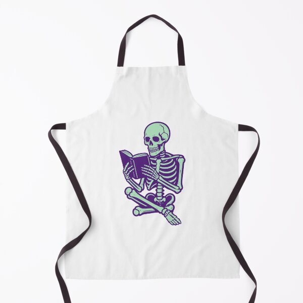 Item preview, Skeleton Reading Book Cute Spooky Nerd Illustration designed and sold by Horrify.