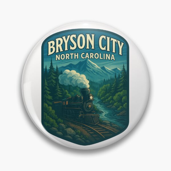 Item preview, Bryson City North Carolina Train and River in Smoky Mountains designed and sold by Places On Earth.