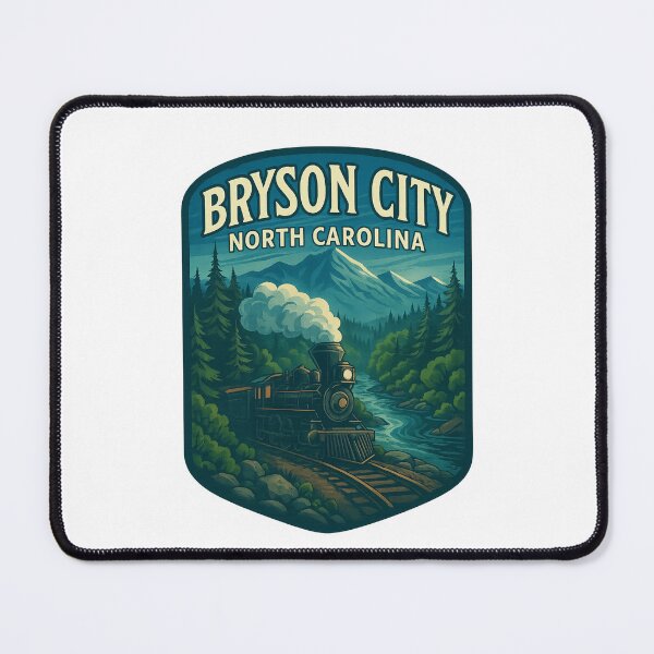 Item preview, Bryson City North Carolina Train and River in Smoky Mountains designed and sold by Places On Earth.