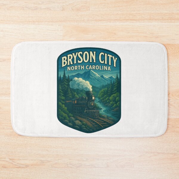 Item preview, Bryson City North Carolina Train and River in Smoky Mountains designed and sold by Places On Earth.