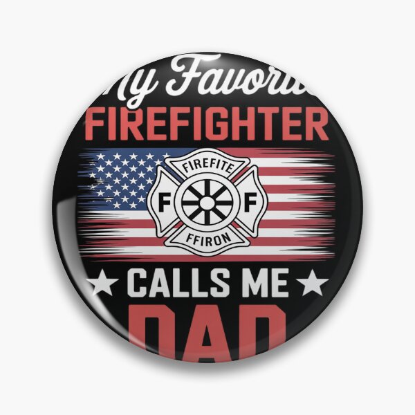 Item preview, My Favorite Firefighter Calls Me Dad USA Flag Fathers Day designed and sold by Bstilablhot.