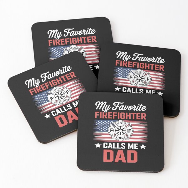 Item preview, My Favorite Firefighter Calls Me Dad USA Flag Fathers Day designed and sold by Bstilablhot.