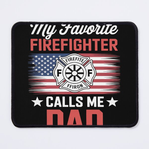 Item preview, My Favorite Firefighter Calls Me Dad USA Flag Fathers Day designed and sold by Bstilablhot.