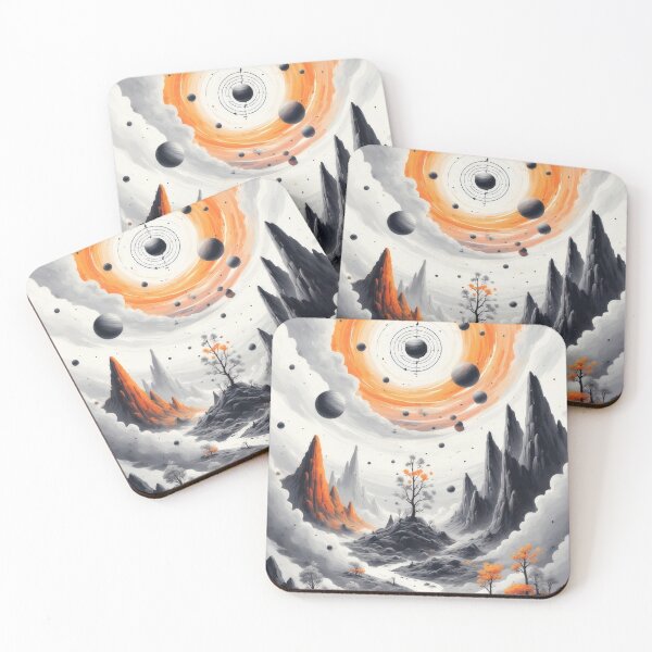 Item preview, Mystical landscape with celestial bodies and a tree designed and sold by Mianku | Für das Leben.