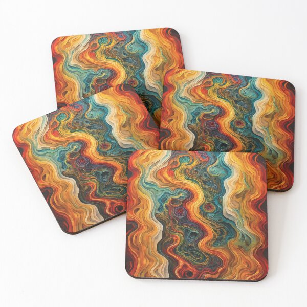 Item preview, Abstract color currents in harmonious motion designed and sold by Mianku | Für das Leben.