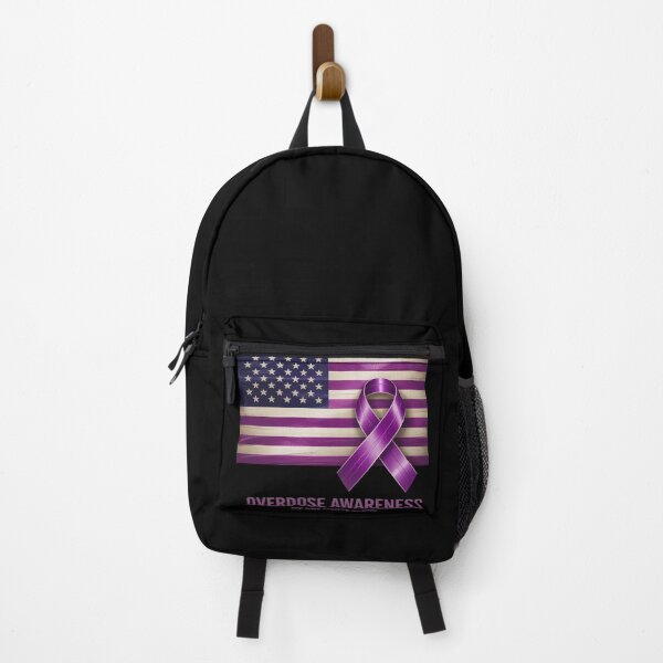 Item preview, Nobody Fights Alone Overdose Awareness American Flag Purple designed and sold by Bstilablhot.