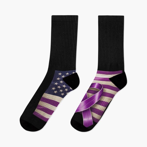 Item preview, Nobody Fights Alone Overdose Awareness American Flag Purple designed and sold by Bstilablhot.