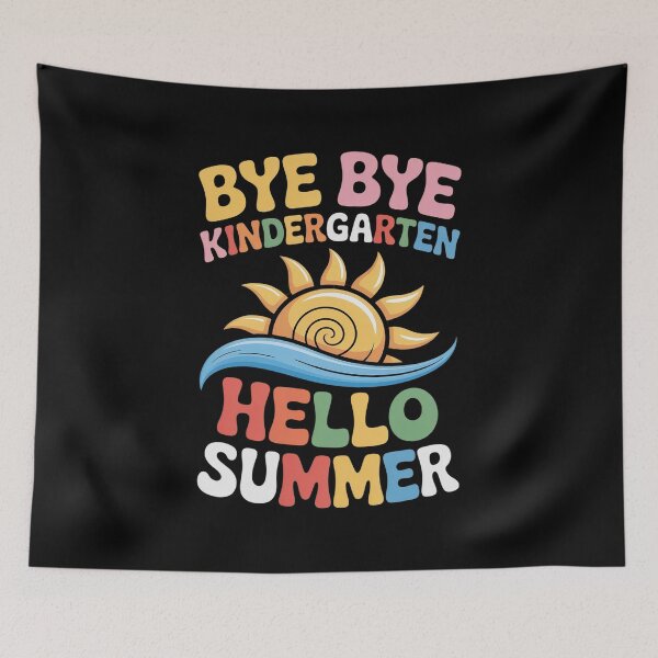 Item preview, Bye Bye Kindergarten Hello Summer Goodbye Kindergarten  designed and sold by catsdothingz.
