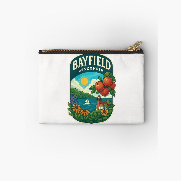 Item preview, Bayfield Wisconsin Lake Superior View with Lighthouse and Fruit designed and sold by Places On Earth.