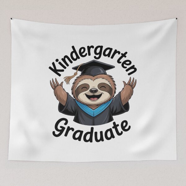 Item preview, Boys Girls Kindergarten Graduate Sloth Graduation Cap  designed and sold by catsdothingz.