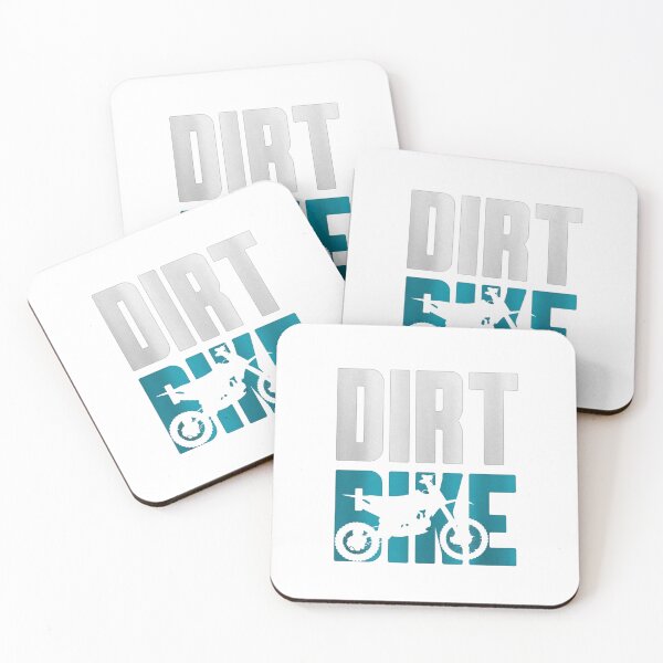 Item preview, Dirt Bike Silhouette Typography — Teal and Silver Motocross Racing Graphic designed and sold by Colorful-Garden.