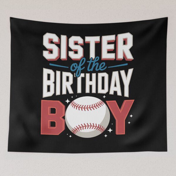 Item preview, Sister Baseball birthday Boy Family Baller b-day Party designed and sold by CruelShadesSt.