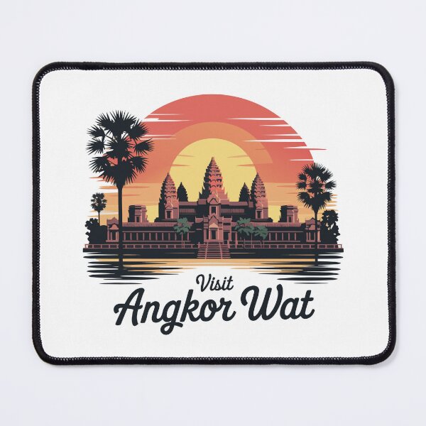 Item preview, Retro Cambodia Temple Mystical Angkor Wat designed and sold by Blok45.