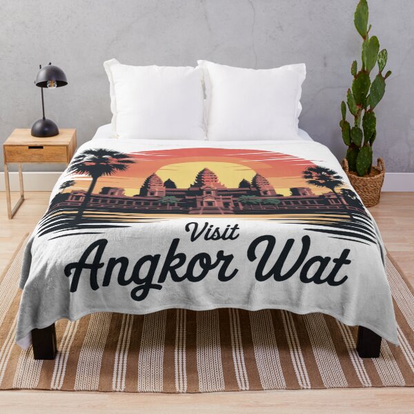 Item preview, Retro Cambodia Temple Mystical Angkor Wat designed and sold by Blok45.