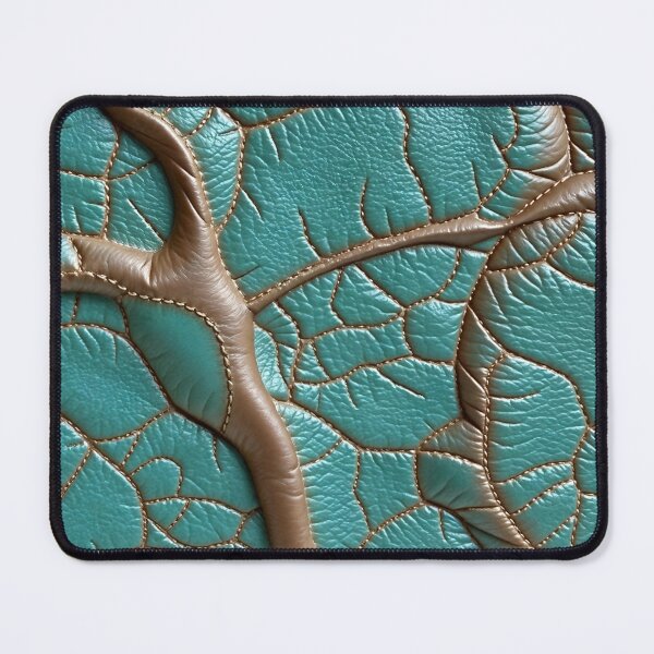 Item preview, Teal and Mocha Mousse Leather Texture designed and sold by SolaoLab.
