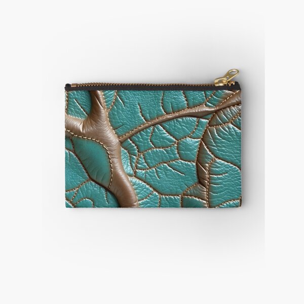 Item preview, Teal and Mocha Mousse Leather Texture designed and sold by SolaoLab.