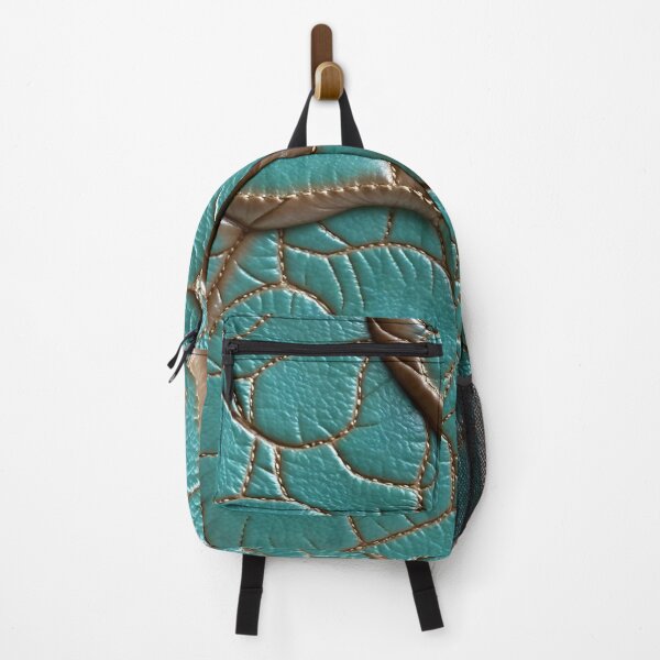 Item preview, Teal and Mocha Mousse Leather Texture designed and sold by SolaoLab.