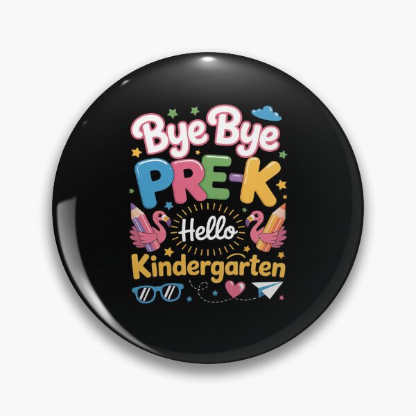 Item preview, Bye Bye Prek Hello Kindergarten Flamingo Back to School  designed and sold by catsdothingz.